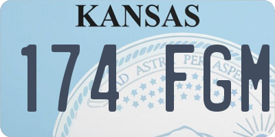 KS license plate 174FGM