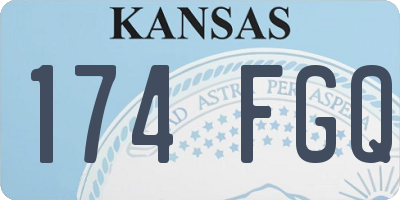 KS license plate 174FGQ