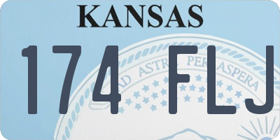 KS license plate 174FLJ