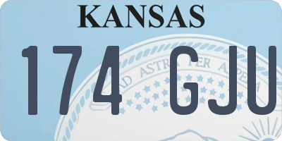 KS license plate 174GJU