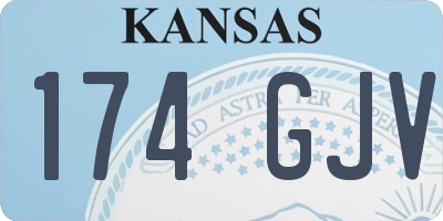 KS license plate 174GJV