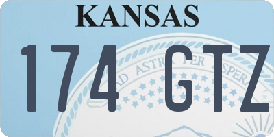 KS license plate 174GTZ