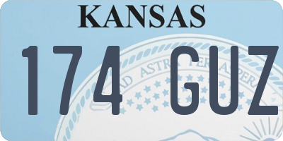 KS license plate 174GUZ