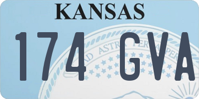KS license plate 174GVA