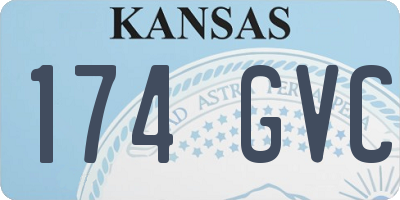KS license plate 174GVC