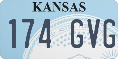 KS license plate 174GVG