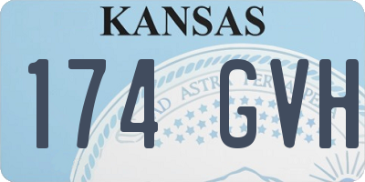 KS license plate 174GVH