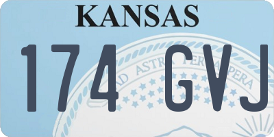 KS license plate 174GVJ
