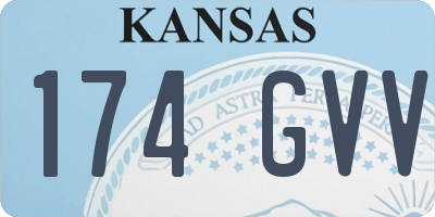 KS license plate 174GVV