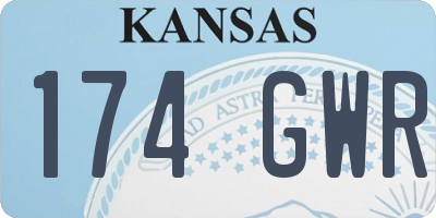 KS license plate 174GWR