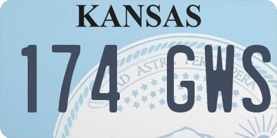 KS license plate 174GWS