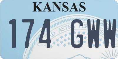KS license plate 174GWW