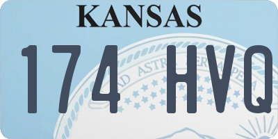 KS license plate 174HVQ