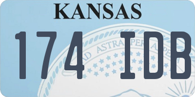 KS license plate 174IDB