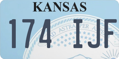 KS license plate 174IJF