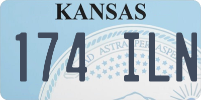 KS license plate 174ILN