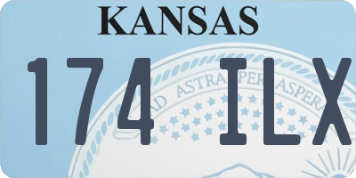 KS license plate 174ILX