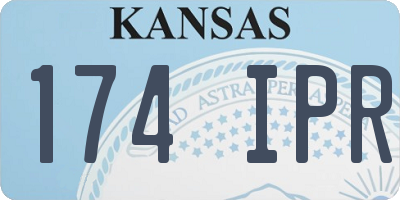 KS license plate 174IPR