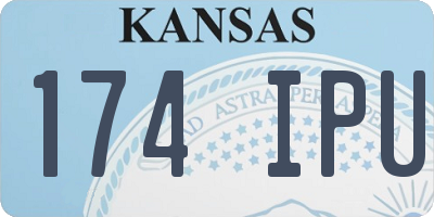KS license plate 174IPU