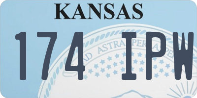KS license plate 174IPW