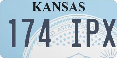 KS license plate 174IPX
