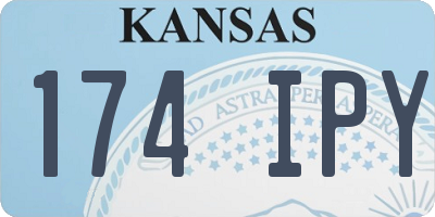 KS license plate 174IPY