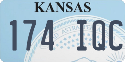 KS license plate 174IQC