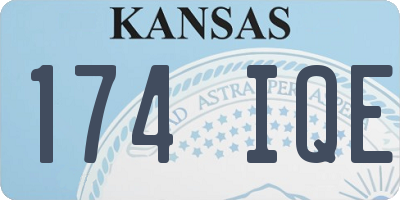 KS license plate 174IQE