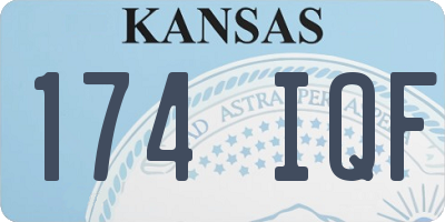 KS license plate 174IQF