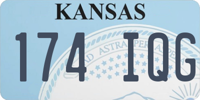 KS license plate 174IQG