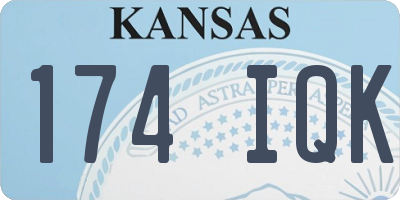 KS license plate 174IQK