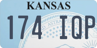 KS license plate 174IQP