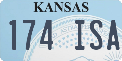 KS license plate 174ISA