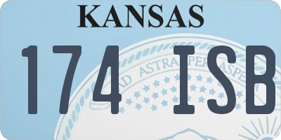 KS license plate 174ISB