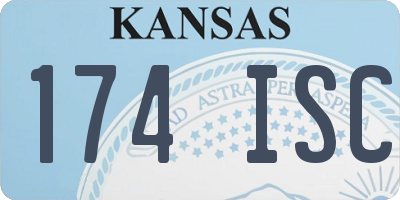 KS license plate 174ISC