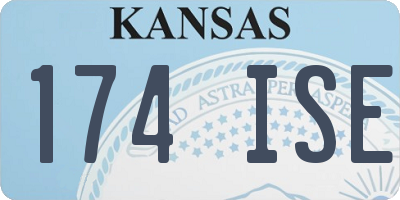 KS license plate 174ISE