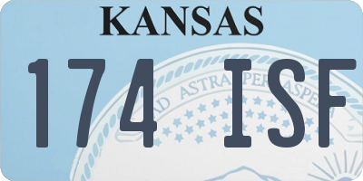 KS license plate 174ISF