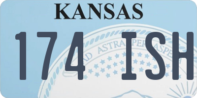 KS license plate 174ISH