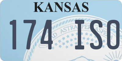 KS license plate 174ISO