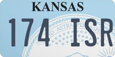 KS license plate 174ISR