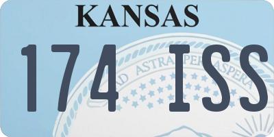 KS license plate 174ISS