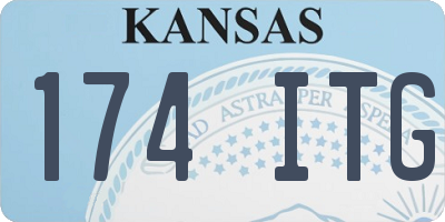 KS license plate 174ITG