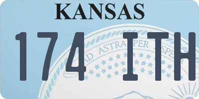KS license plate 174ITH