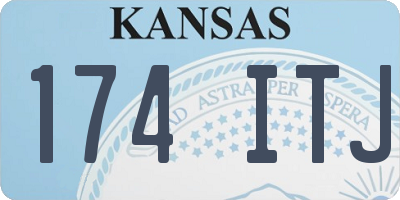 KS license plate 174ITJ