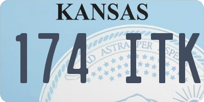 KS license plate 174ITK
