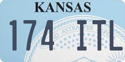 KS license plate 174ITL