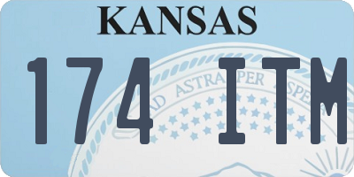 KS license plate 174ITM