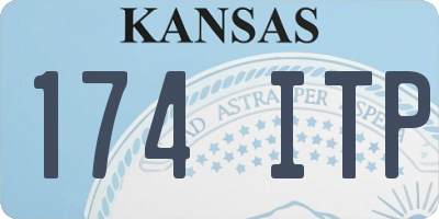 KS license plate 174ITP