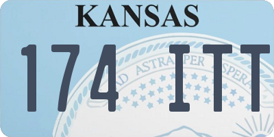 KS license plate 174ITT