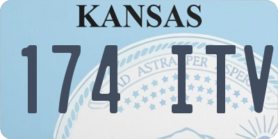 KS license plate 174ITV